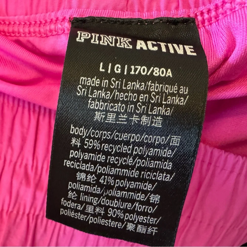 PINK Victoria’s Secret Active Hot Pink Running Shorts L‎ Athletic Y2K